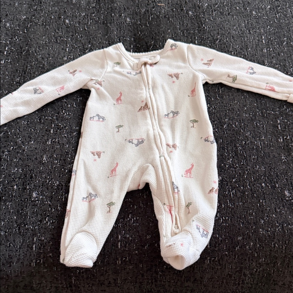 Carter's Cream One Piece with Animal Print